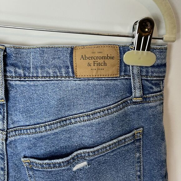 abercrombie fitch ankle straight ultra high rise Jeans Distressed Size 28 - Picture 5 of 10